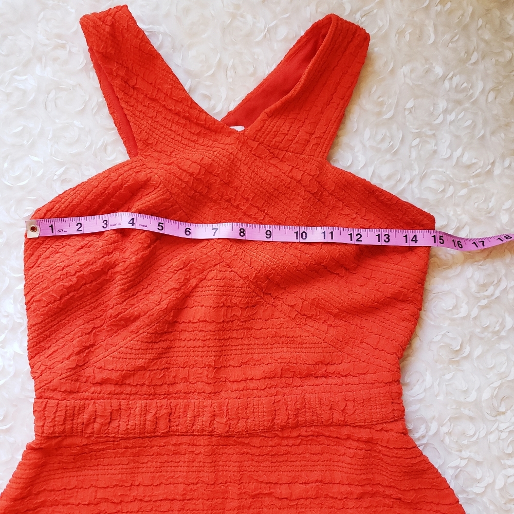 Sugar Lips Orange Crisscross Cut Out Dress - Picture 5 of 9